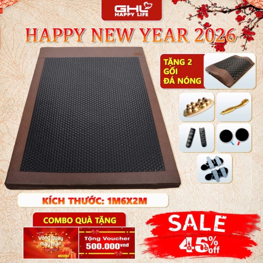NỆM ĐÔI ARGETA KÍCH THƯỚC 1M6X2M