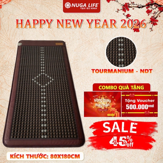 NỆM ĐÁ NÓNG NUGA  KÍCH THƯỚC 80X180CM