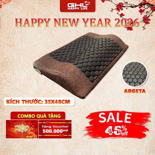 GỐI ĐÁ NÓNG 38X48CM 