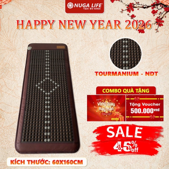 NỆM ĐÁ NÓNG NUGA  KÍCH THƯỚC 60X160CM